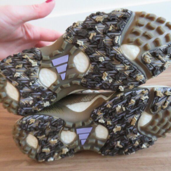 ADIDAS Codechaos 22 Recycled Polyester Spikeless Golf Shoes Bliss Brown Purple - Picture 15 of 16